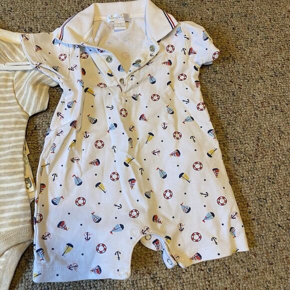 Mix Lot Of 4 Rabbit+Bear Unisex Baby Infant Bodysuits 3-6 Months Organic Cotton - Picture 3 of 5